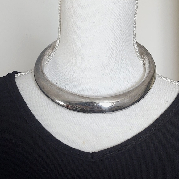 Vtg Estate Bat-Ami Israeli 925 Statement Necklace - Picture 3 of 11